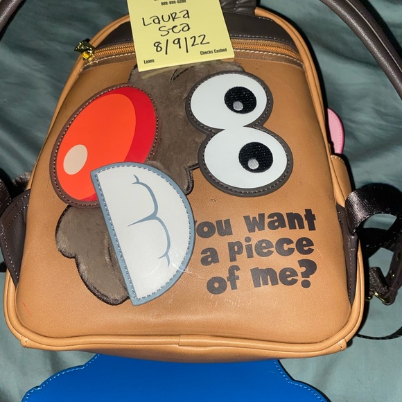 Loungefly Potato Head mini backpack and card holder - Picture 3 of 8